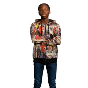 Thrill Sherpa Lined Multicolor Youth Hoodie. Small.